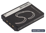 Casio Exilim Zoom EX-Z250BE Replacement Battery, 3.7V, 1050mAh, Li-ion 4