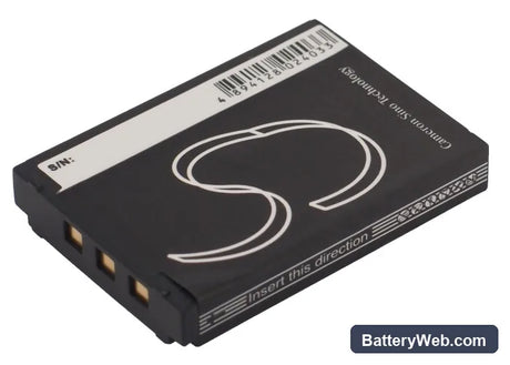 Casio Exilim Zoom EX-Z250BE Replacement Battery, 3.7V, 1050mAh, Li-ion 4