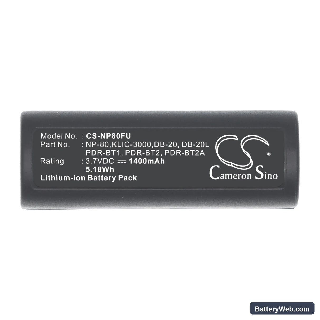 Epson R-D1 Replacement Battery, 3.7V, 1400mAh, Li-ion 5