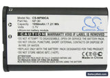 Casio Exilim EX-H10 Replacement Battery, 3.7V, 1950mAh, Li-ion 5