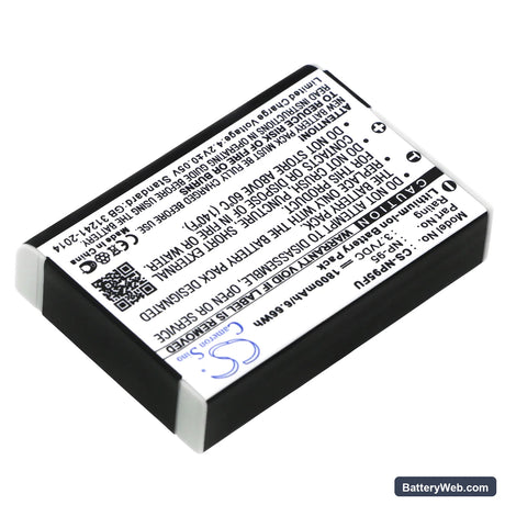 Fujifilm FinePix F30 Replacement Battery, 3.7V, 1800mAh, Li-ion 2