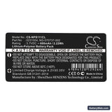 NEC Dterm Replacement Battery, 3.7V, 600mAh, Li-Polymer 3
