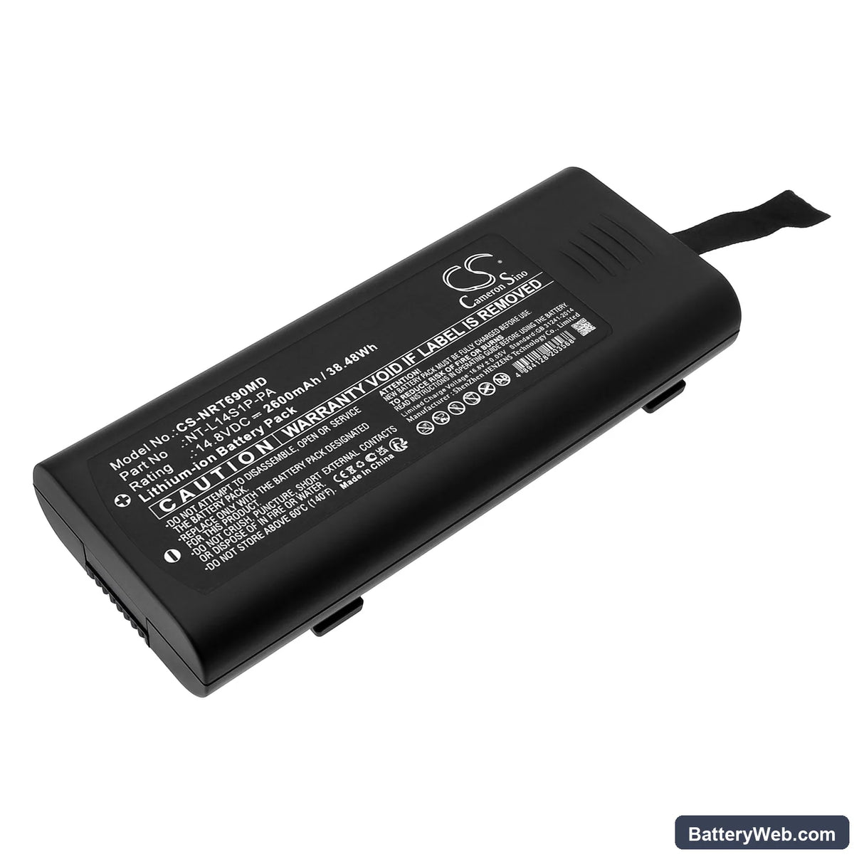 Northern Virgo Replacement Battery, 14.8V, 2600mAh, Li-ion 1