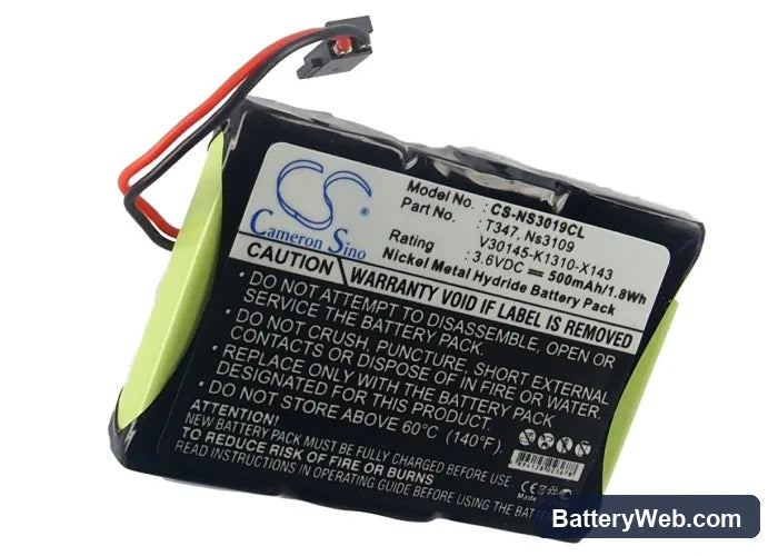 Siemens Gigaset 3000 Micro Replacement Battery, 3.6V, 500mAh, Ni-MH 5