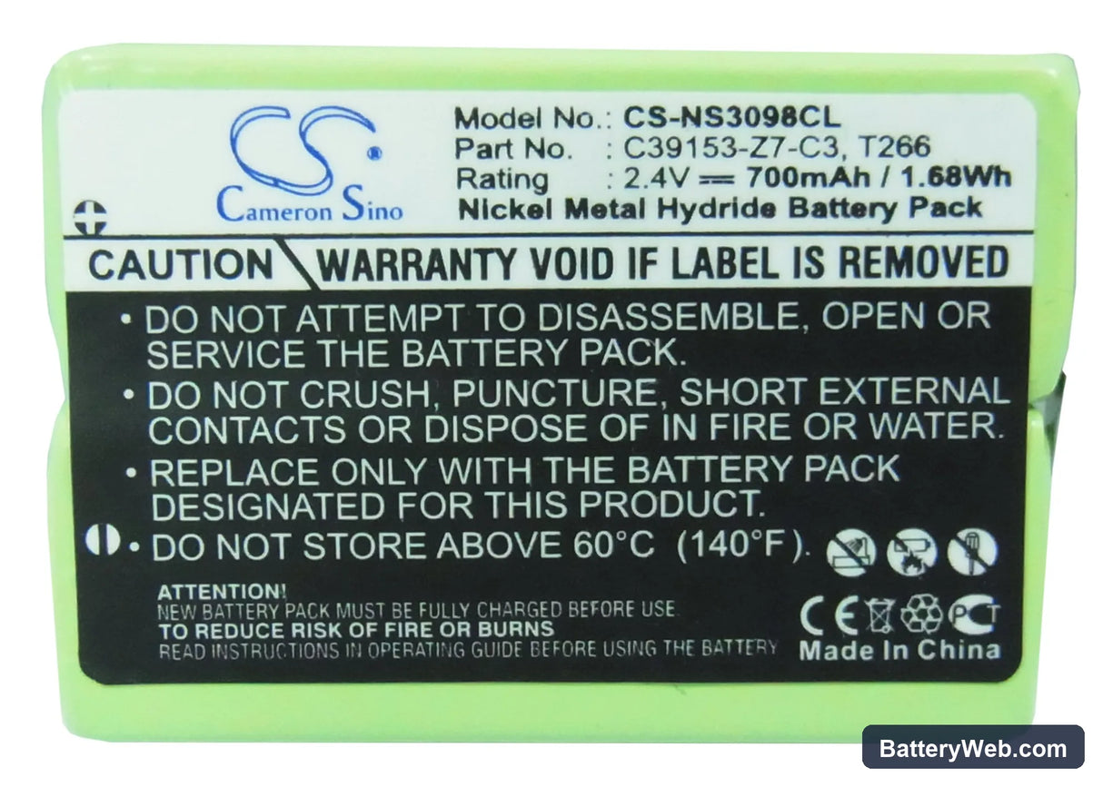 Telekom Italy Citytel pocket Replacement Battery, 2.4V, 700mAh, Ni-MH 5