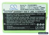Telekom Italy Citytel pocket Replacement Battery, 2.4V, 700mAh, Ni-MH 5