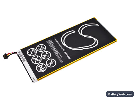 Nabi Dreamtab 8" Replacement Battery, 3.7V, 4700mAh, Li-Polymer 3