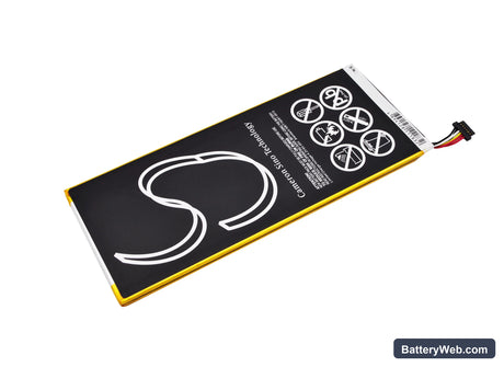 Nabi Dreamtab 8" Replacement Battery, 3.7V, 4700mAh, Li-Polymer 4