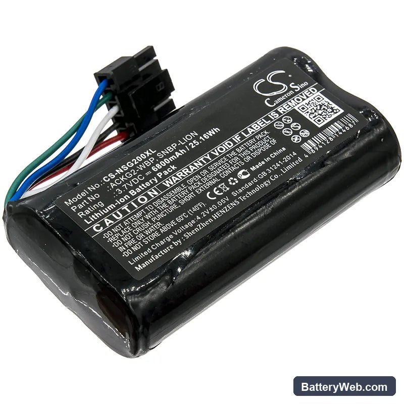NetScout Aircheck G2 Replacement Battery, 3.7V, 6800mAh, Li-ion 1