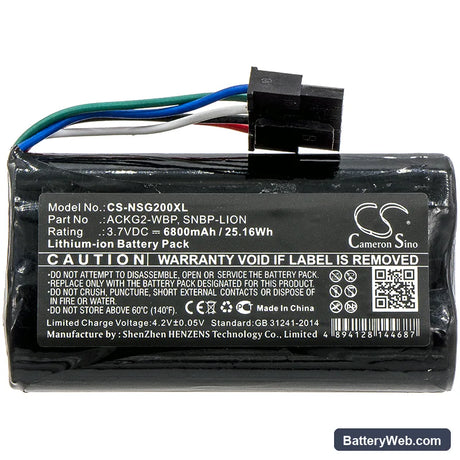 NetScout Aircheck G2 Replacement Battery, 3.7V, 6800mAh, Li-ion 3