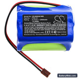 NIKKISO PSK-01 Replacement Battery, 6V, 2000mAh, Ni-MH 3