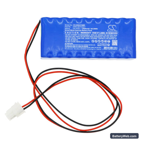 NIKKISO DDB-27 Replacement Battery, 24V, 2000mAh, Ni-MH 3