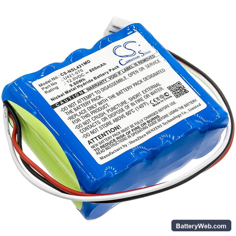 Endo-Mate EM13M Replacement Battery, 12V, 800mAh, Ni-MH 1