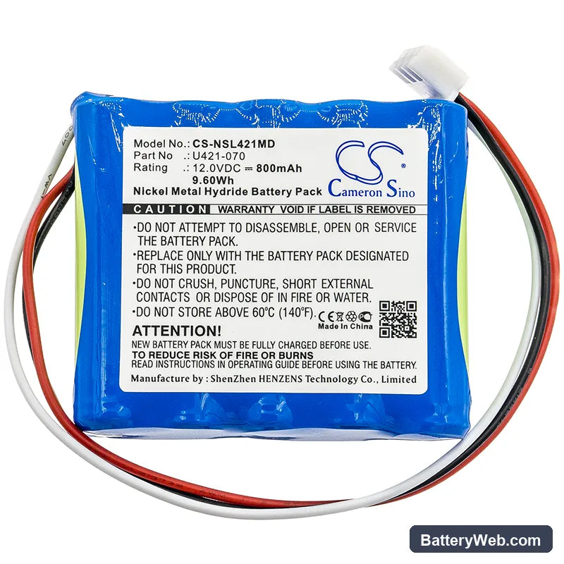 Endo-Mate EM13M Replacement Battery, 12V, 800mAh, Ni-MH 3