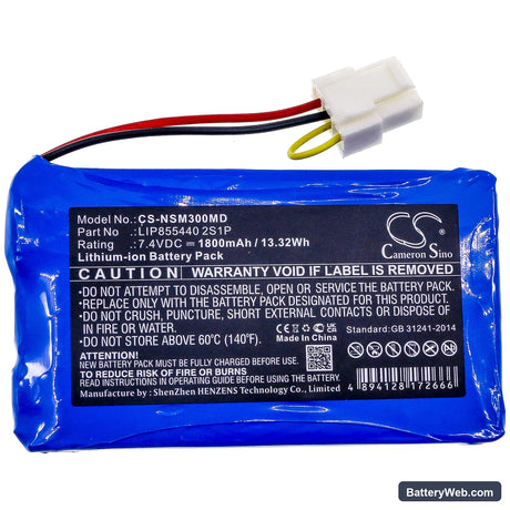 Neusoft SCP-XIKANG-3001 Replacement Battery, 7.4V, 1800mAh, Li-ion 3