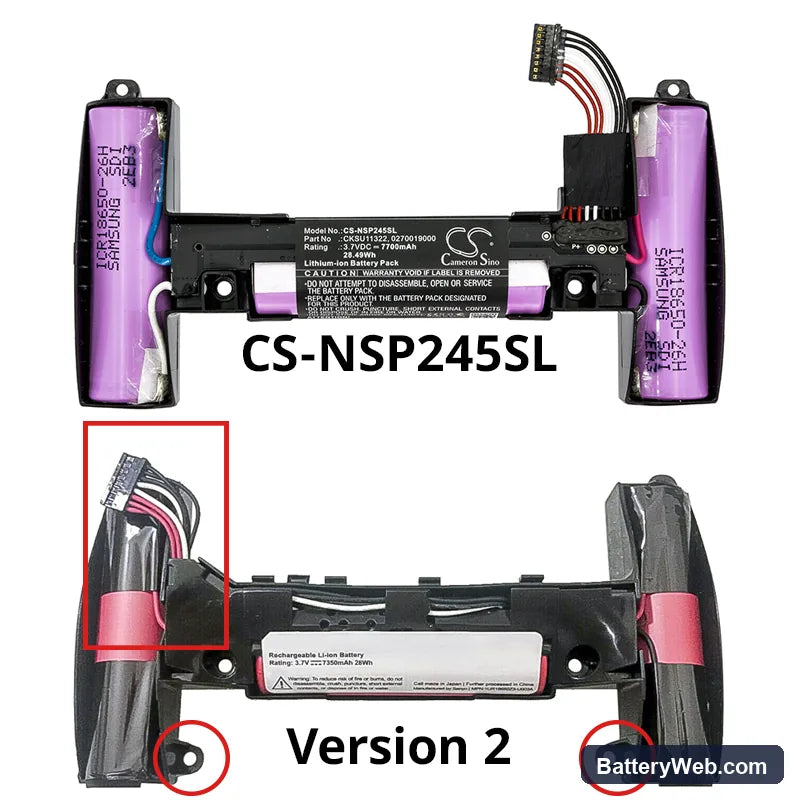 Nvidia Handheld P2450 Replacement Battery, 3.7V, 7700mAh, Li-ion 5