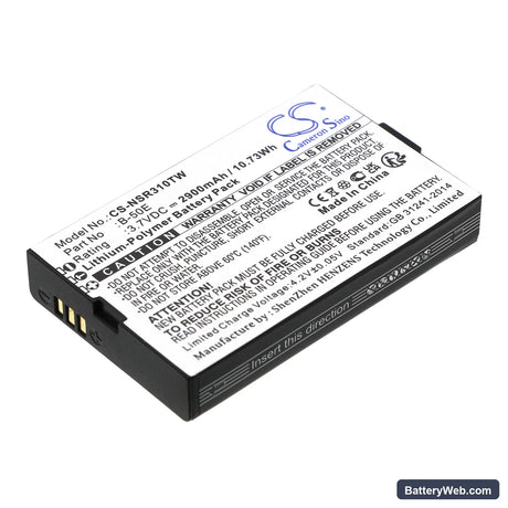 Inrico T310 Replacement Battery, 3.7V, 2900mAh, Li-Polymer 1