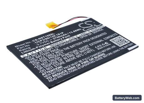 Nuvision Nuvision 10.1" Replacement Battery, 3.7V, 3750mAh, Li-Polymer 1