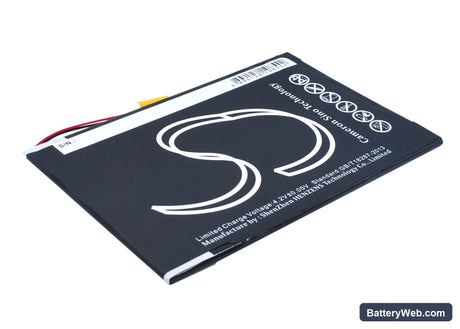 Nuvision Nuvision 10.1" Replacement Battery, 3.7V, 3750mAh, Li-Polymer 3
