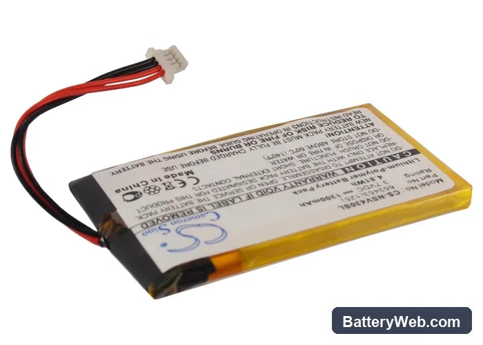 Insignia NS-NCV43 Replacement Battery, 3.7V, 1300mAh, Li-Polymer 2