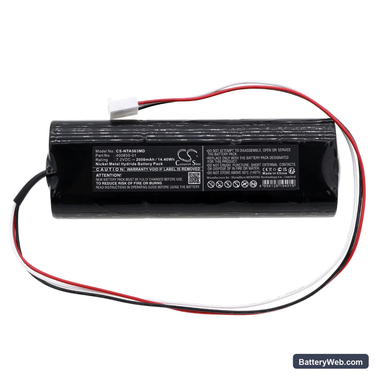 Olympic Smart Scale 20 Replacement Battery, 7.2V, 2000mAh, Ni-MH 3