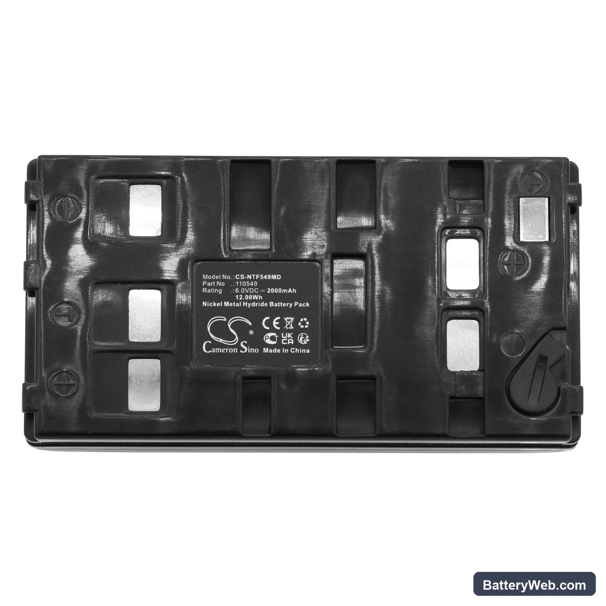 Natus Fischer-Zoth Echo Screen Classic Replacement Battery, 6V, 2000mAh, Ni-MH 5