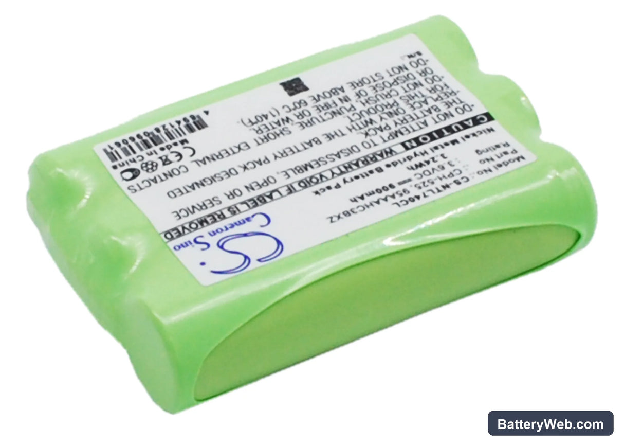 Nortel T7406E Replacement Battery, 3.6V, 900mAh, Ni-MH 3