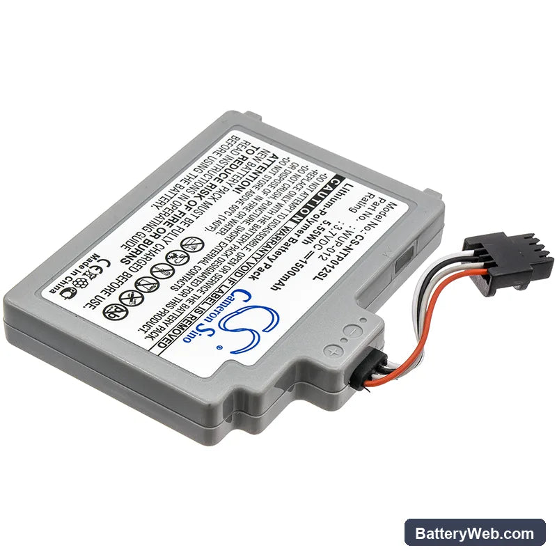 Nintendo Wii U Replacement Battery, 3.7V, 1500mAh, Li-Polymer 2