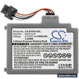 Nintendo Wii U Replacement Battery, 3.7V, 1500mAh, Li-Polymer 3