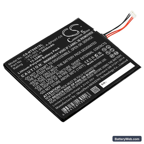 Nintendo HAC-S-JP/EU-C0 Replacement Battery, 3.7V, 3600mAh, Li-Polymer 1