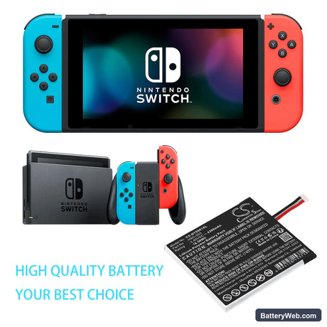 Nintendo HAC-S-JP/EU-C0 Replacement Battery, 3.85V, 4300mAh, Li-Polymer 6