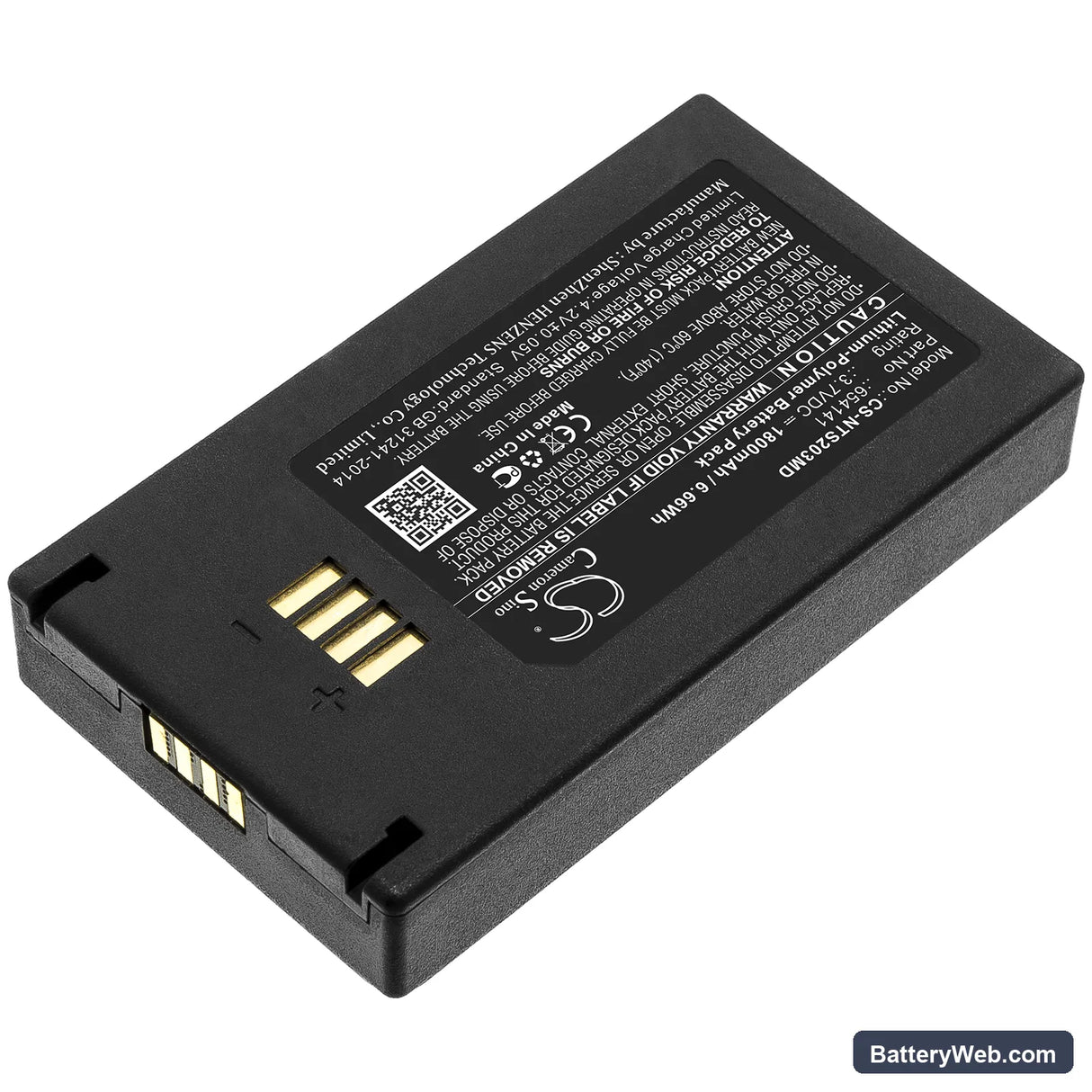 Nova StatStrip Glucose Meter Replacement Battery, 3.7V, 1800mAh, Li-Polymer 2