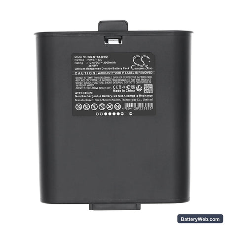 Inovytec VWSP-100 Replacement Battery, 12V, 3000mAh, Li-MnO2 5