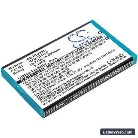 Nintendo Advance SP Replacement Battery, 3.7V, 900mAh, Li-ion 1