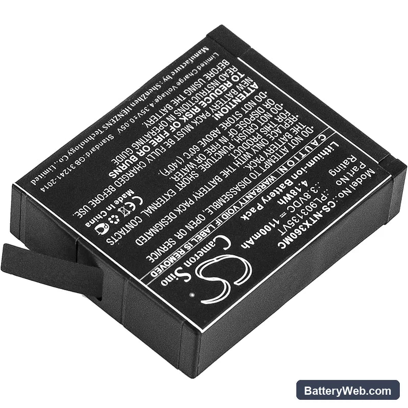 Insta360 One X Replacement Battery, 3.8V, 1100mAh, Li-ion 2