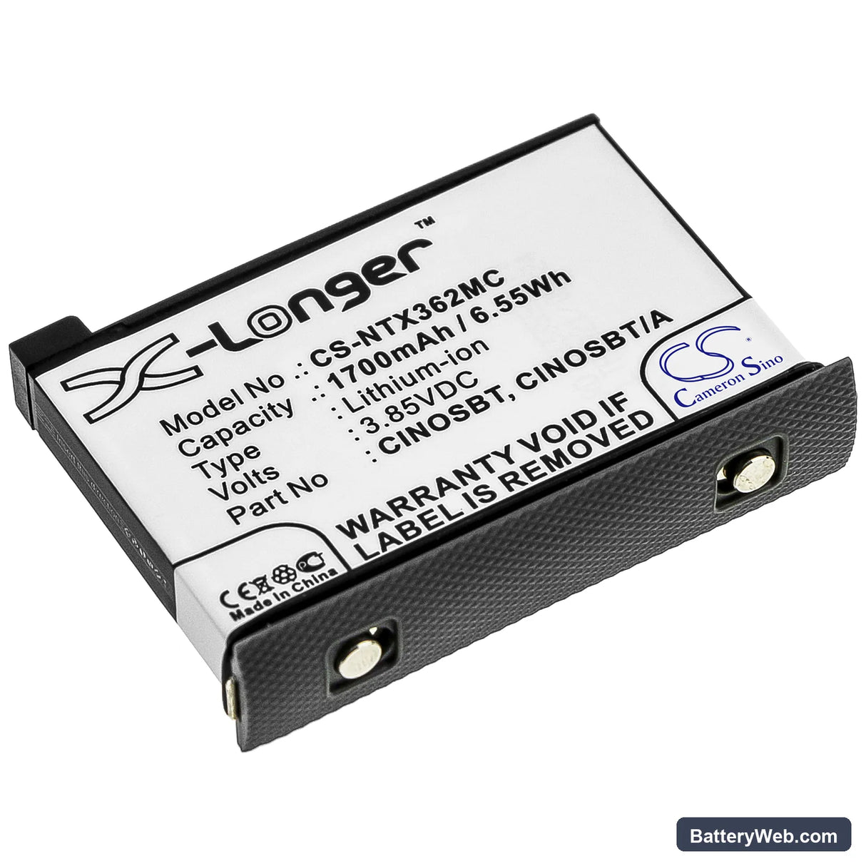 Insta360 One X2 Replacement Battery, 3.85V, 1700mAh, Li-ion 1