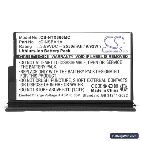 Insta360 One X5 Replacement Battery, 3.89V, 2550mAh, Li-ion 5