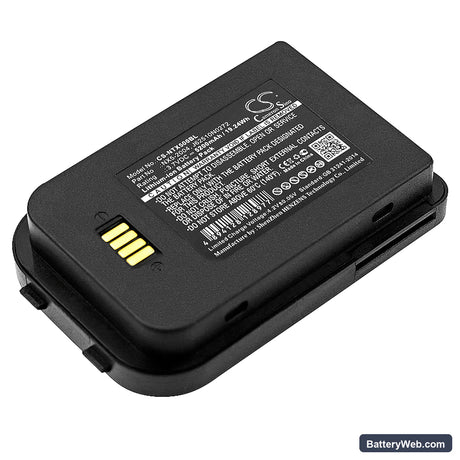 HandHeld Nautiz X5 eTicket Replacement Battery, 3.7V, 5200mAh, Li-ion 1