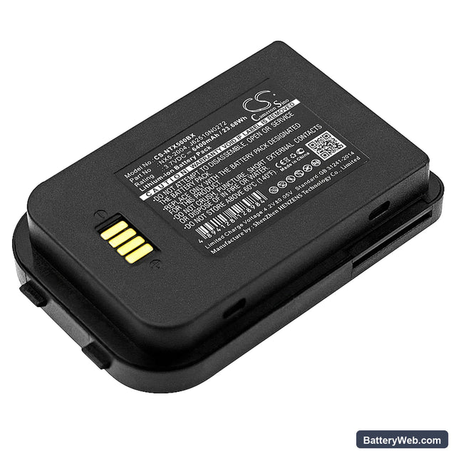 Nautiz X5 eTicket Replacement Battery, 3.7V, 6400mAh, Li-ion 1