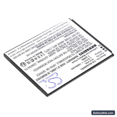 NUU A6L Replacement Battery, 3.8V, 1900mAh, Li-ion 2