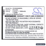 NUU A6L Replacement Battery, 3.8V, 1900mAh, Li-ion 3