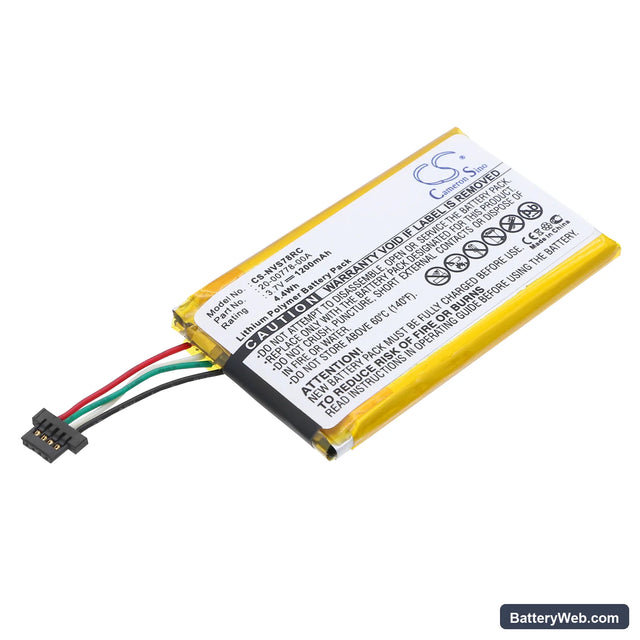 Nevo SL Replacement Battery, 3.7V, 1200mAh, Li-Polymer 1
