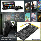 Nvidia Shield K1 Replacement Battery, 3.8V, 4500mAh, Li-Polymer 5