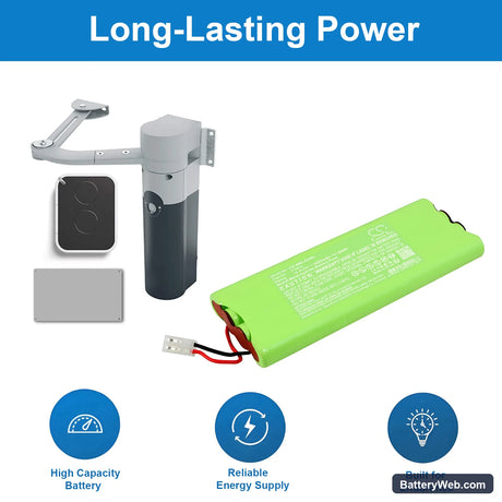 Nice 2024 Replacement Battery, 14.4V, 2200mAh, Ni-MH 7