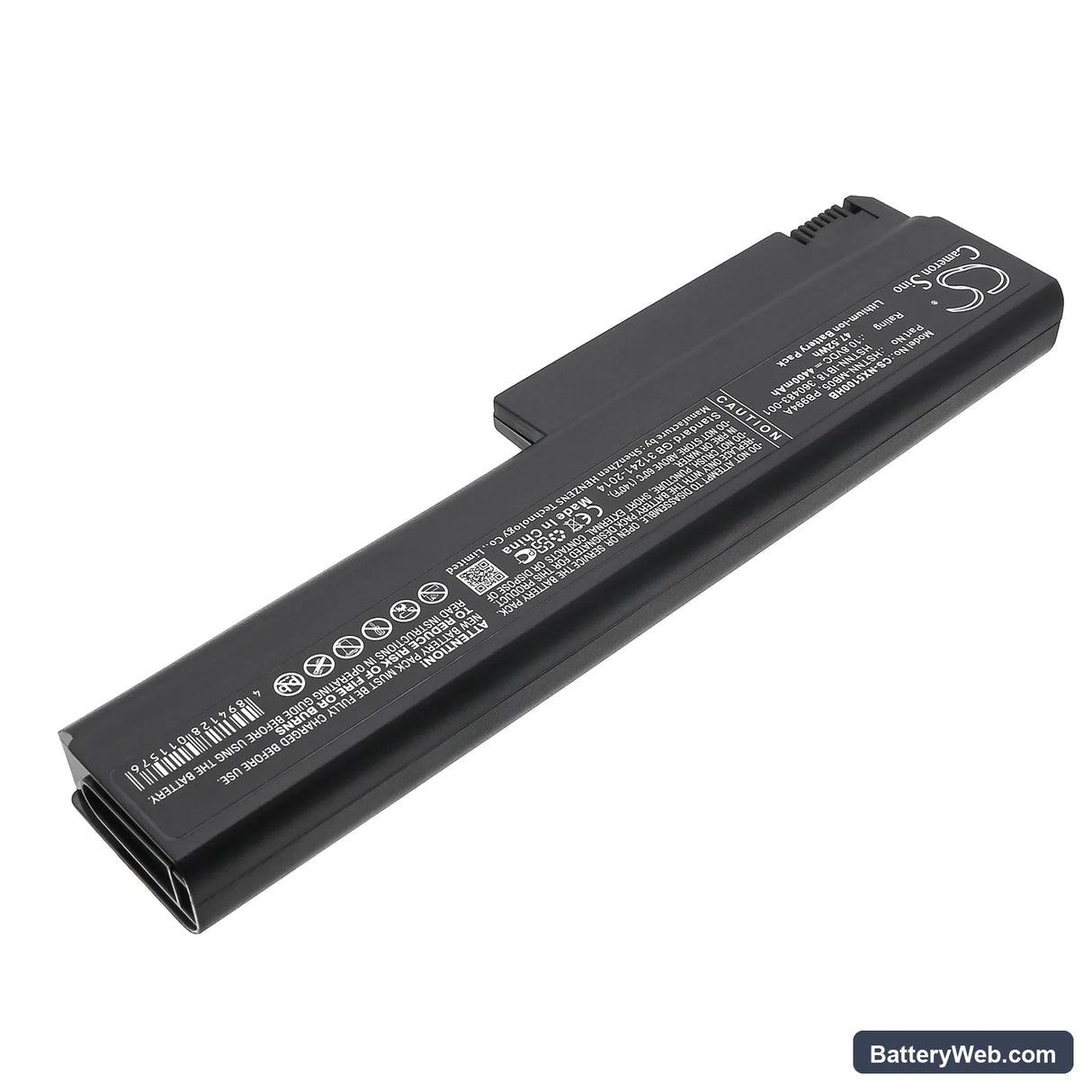 HP Business Notebook 6715b Replacement Battery, 10.8V, 4400mAh, Li-ion 2