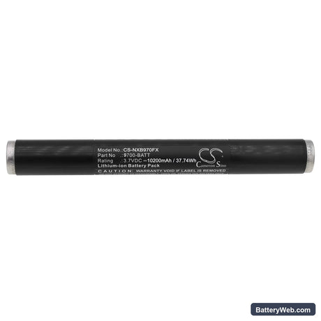 Nightstick 9700 Replacement Battery, 3.7V, 10200mAh, Li-ion 3