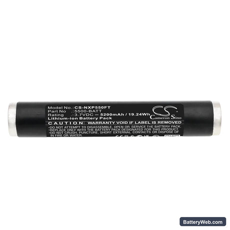 Nightstick XPR-5580 Replacement Battery, 3.7V, 5200mAh, Li-ion 3
