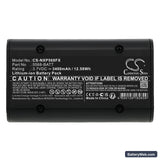 Nightstick 5566 Replacement Battery, 3.7V, 3400mAh, Li-ion 5