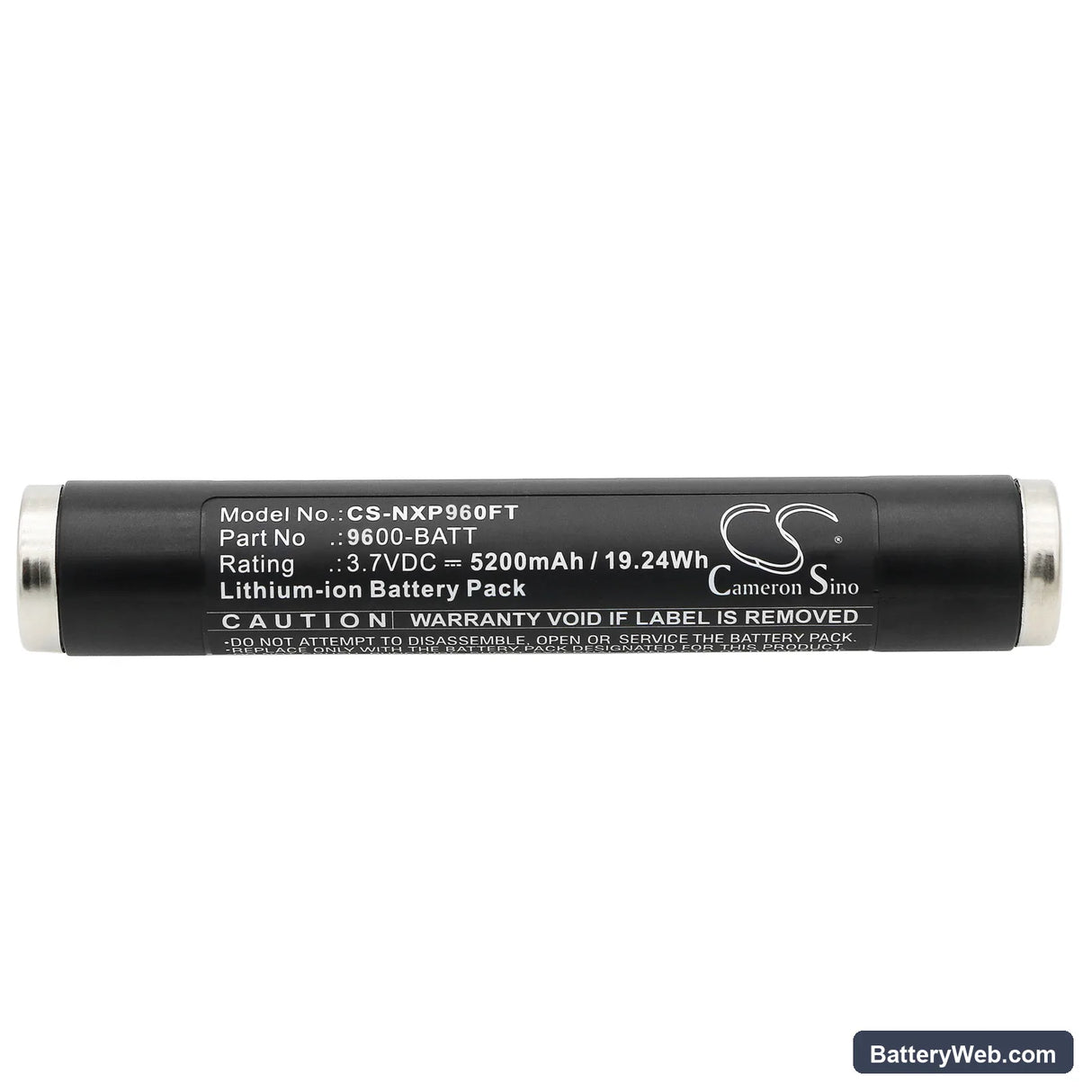 Nightstick 9500 Replacement Battery, 3.7V, 5200mAh, Li-ion 3
