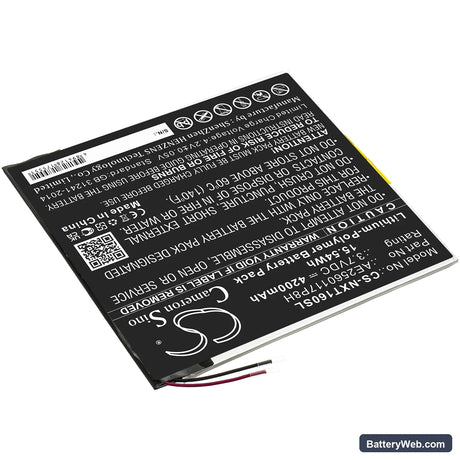 Nextbook Ares 10A Replacement Battery, 3.7V, 4200mAh, Li-Polymer 2